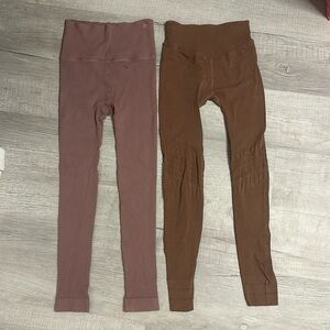 2 pairs of free people movement leggings